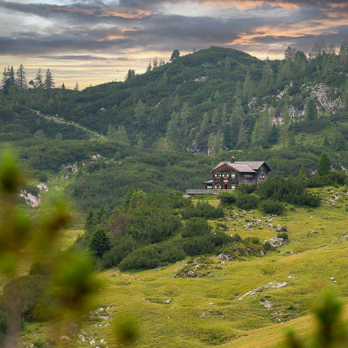 Alte Traunsteiner Hütte auf der Reiteralpe